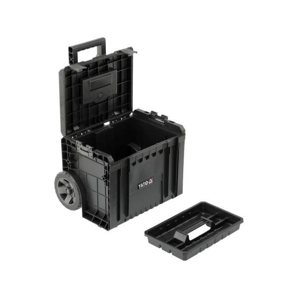 ZESTAW NA KOŁACH 3 SZT SKRZYNEK NARZĘDZIOWYCH, SYSTEMOWYCH, MODUŁOWYCH 35BT2P10P S12 YT-09173