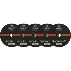 TARCZA DO CIĘCIA METALU 75X2X9,5 MM, 5 SZT. YT-0994