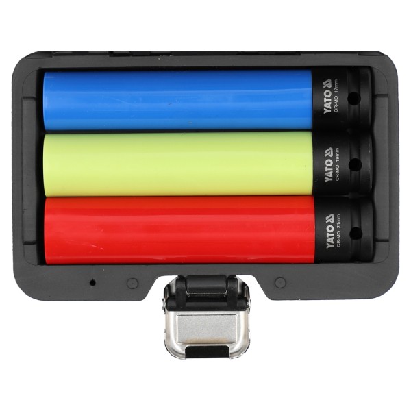 ZESTAW NASADEK DŁUGICH DO FELG ALUMINIOWYCH 1/2