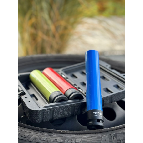 ZESTAW NASADEK DŁUGICH DO FELG ALUMINIOWYCH 1/2