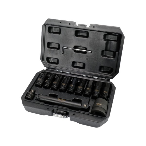 ZESTAW UDAROWYCH KLUCZY TRZPIENIOWYCH HEX/TORX 3/4