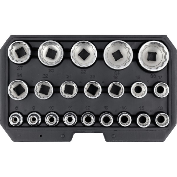 ZESTAW NASADEK DWUNASTOKĄTNYCH 1/2