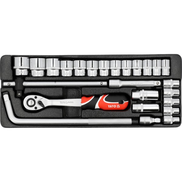 ZESTAW NARZĘDZIOWY 1/2'', 25 SZT. YT-12671