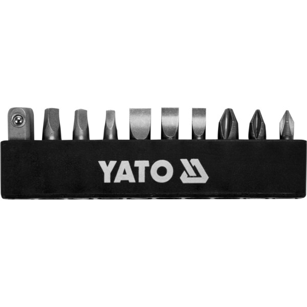 ZESTAW BITÓW Z GRZECHOTKĄ 1/4'', 11 SZT. YT-14390