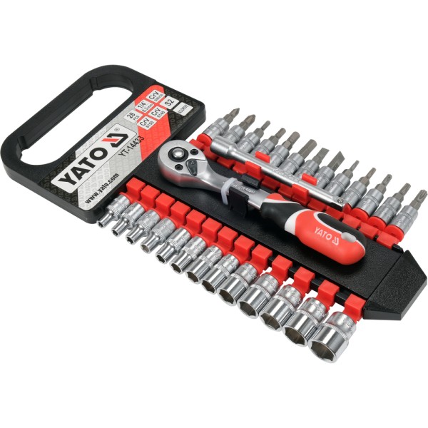 KOMPLET NASADEK Z AKCESORIAMI 1/4