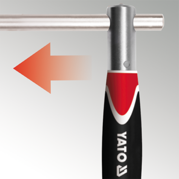 KLUCZ TYPU T'' Z OBROTOWĄ RĄCZKĄ 13 MM YT-1557