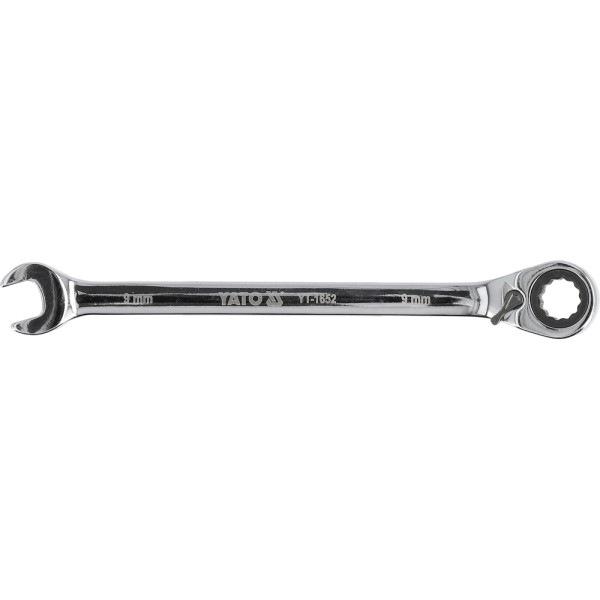 KLUCZ PŁASKO-OCZKOWY Z GRZECHOTKĄ 9 MM YT-1652