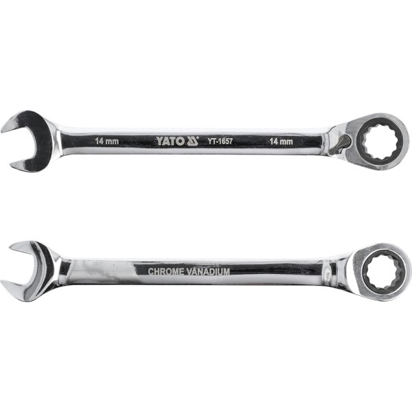 KLUCZ PŁASKO-OCZKOWY Z GRZECHOTKĄ 14 MM YT-1657