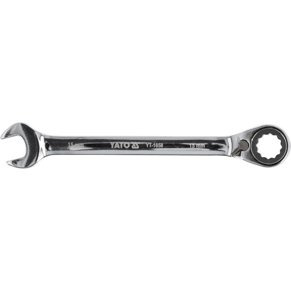 KLUCZ PŁASKO-OCZKOWY Z GRZECHOTKĄ 15 MM YT-1658