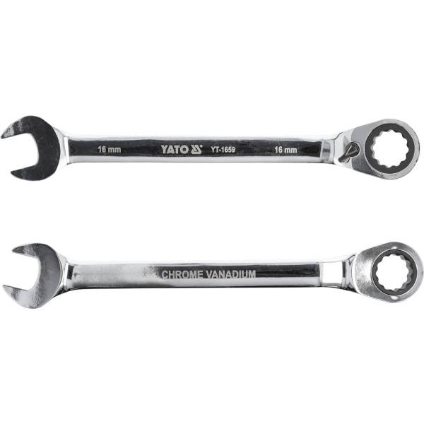 KLUCZ PŁASKO-OCZKOWY Z GRZECHOTKĄ 16 MM YT-1659