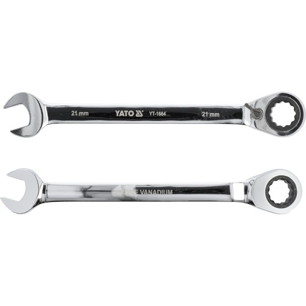 KLUCZ PŁASKO-OCZKOWY Z GRZECHOTKĄ 21 MM YT-1664