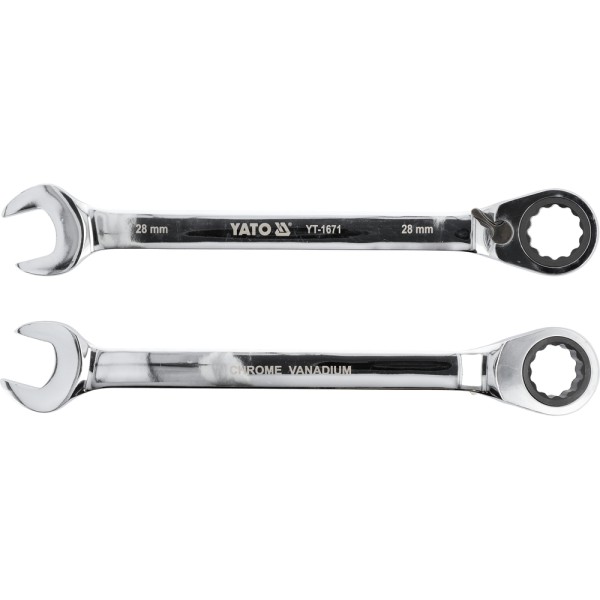 KLUCZ PŁASKO-OCZKOWY Z GRZECHOTKĄ 28 MM YT-1671