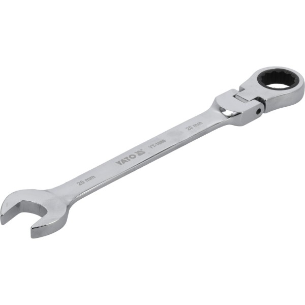 KLUCZ PŁASKO-OCZKOWY Z GRZECHOTKĄ I PRZEGUBEM 20 MM YT-1686