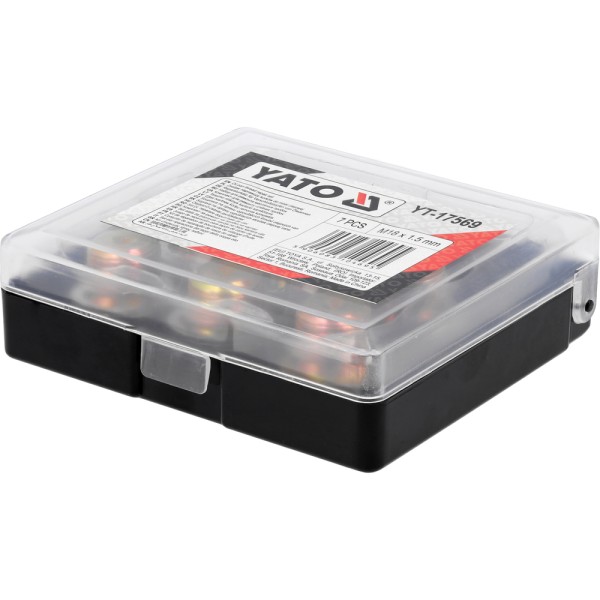 ZESTAW NAPRAWCZY KORKÓW DO MISKI OLEJOWEJ M18X1.5MM 7CZ YT-17569