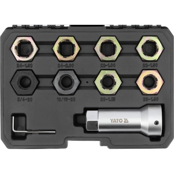 ZESTAW DO NAPRAWY GWINTÓW PÓŁOSI NAPĘDOWYCH 10CZ YT-17605