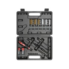 ZESTAW DO CZYSZCZENIA GNIAZD WTRYSKIWACZY 19 ELEMENTÓW YT-17623