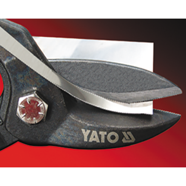 NOŻYCE DO CIĘCIA BLACHY, KĄTOWE, PRAWE, 225MM. YT-1914