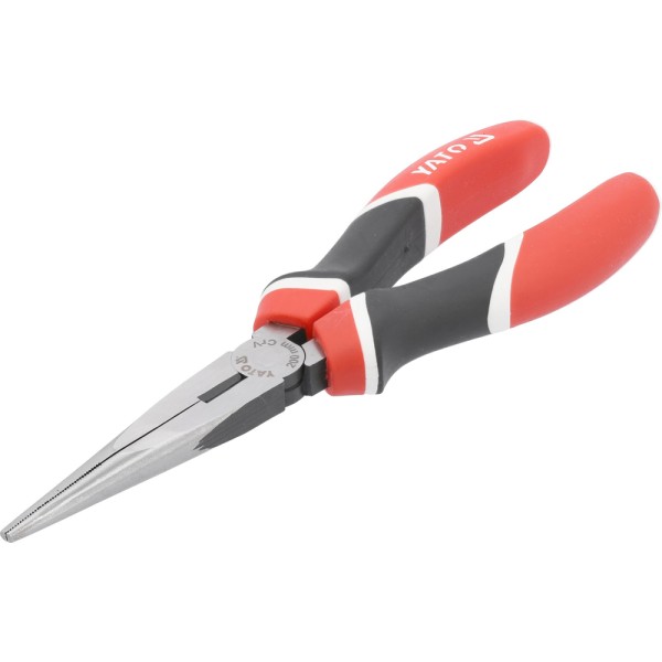 SZCZYPCE WYDŁUŻONE PROSTE, CRV, 200 MM, TRÓJKOLOROWE RĘKOJEŚCI YT-1944