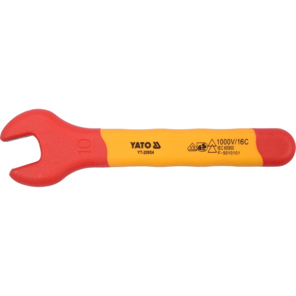 KLUCZ PŁASKI IZOLOWANY 10MM VDE YT-20954