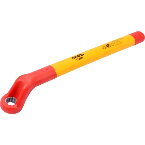 KLUCZ OCZKOWY ODGIĘTY IZOLOWANY 7MM VDE YT-20981