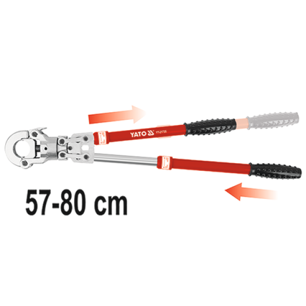 PRASKA HYDRAULICZNA RĘCZNA DO ZACISKANIA ZŁĄCZEK PEX-AL-PEX PLUS 8 MATRYC YT-21735