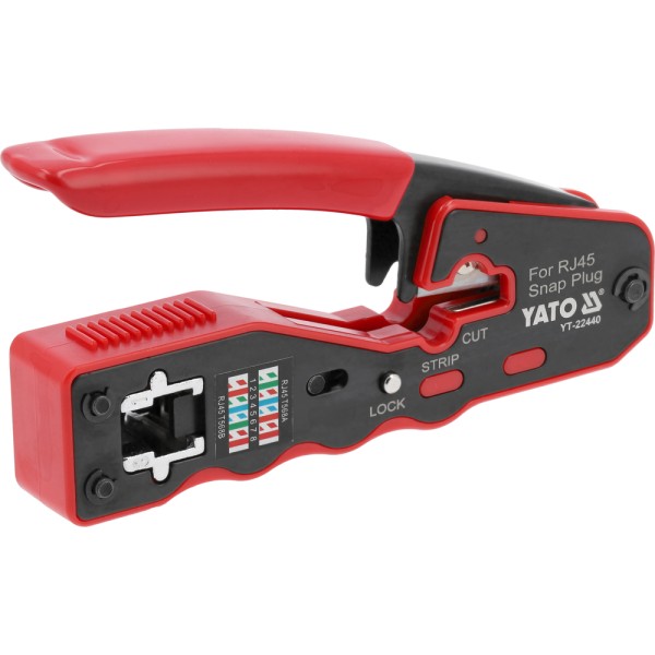 SZCZYPCE DO ZACISKANIA WTYKÓW PRZELOTOWYCH RJ45 YT-22440