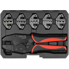 ZESTAW DO ZACISKANIA KONEKTORÓW 5 MATRYC WALIZKA YT-22451