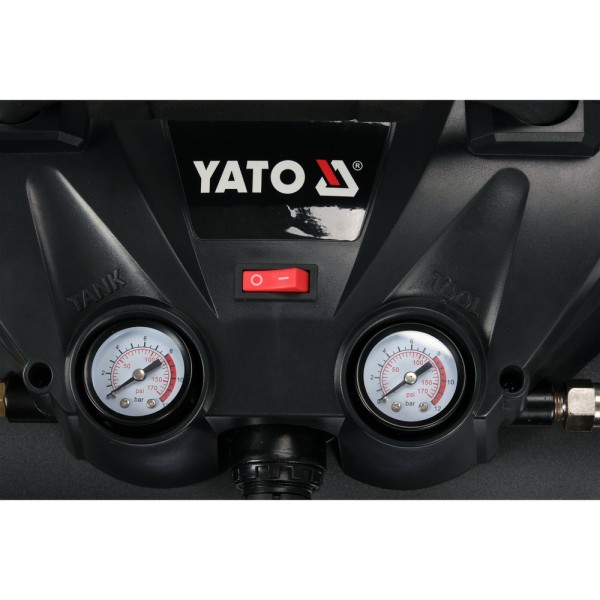 KOMPRESOR SAMOCHODOWY 36V, 8 BAR, 98 L/MIN - DWA AKUMULATORY 3 AH YT-23241