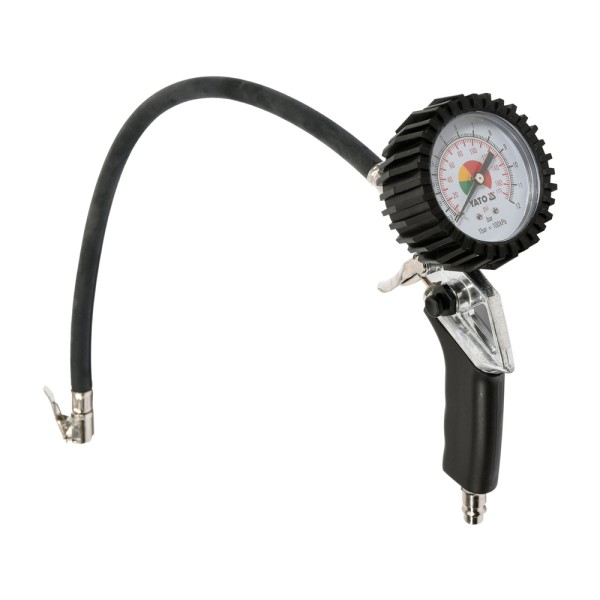 PISTOLET DO POMPOWANIA Z MANOMETREM YT-2370