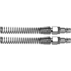 SZYBKOZŁĄCZE M ZE SPRĘZYNĄ  NA WĄŻ 6X10MM 2 SZTUKI YT-24103