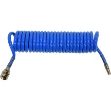 WĄŻ SPIRALNY 6,5MM X 10MM X 5M PU Z SZYBKOZŁĄCZAMI YT-24204