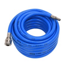 WĄŻ PNEUMATYCZNY ZBROJONY PVC 10MM X10M Z SZYBKOZŁĄCZAMI YT-24224