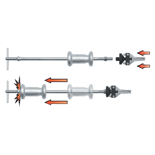 ŚCIĄGACZ BEZWŁADNOŚCIOWY DO ŁOŻYSK  ZAWIERA 15 ELEMENTÓW YT-25390