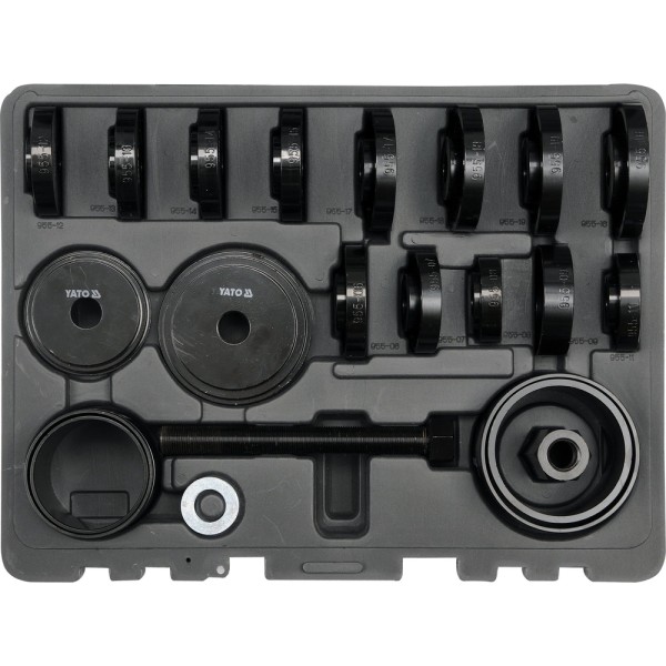 ŚCIĄGACZ ŁOŻYSK PIASTY PRZEDNIEJ, ZESTAW 21 SZT. YT-2541