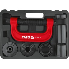 PRASA ŚRUBOWA DO SWORZNI I TULEI. ZESTAW ZAWIERA 9 ELEMENTÓW. YT-25413