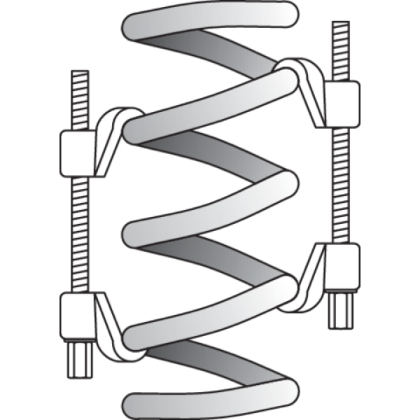 ŚCIĄGACZE DO SPRĘŻYN 82X370 MM YT-2544