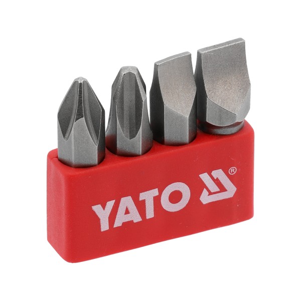 ZESTAW BITÓW DO WKRĘTAKÓW UDAROWYCH PH2, PH3, 8 MM, 10 MM YT-2812