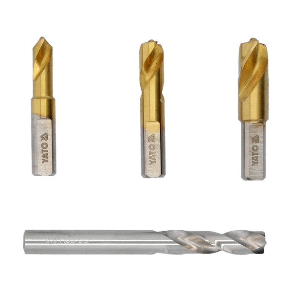 ZESTAW WIERTEŁ DO ZGRZEWÓW PUNKTOWYCH 4 SZT YT-28922