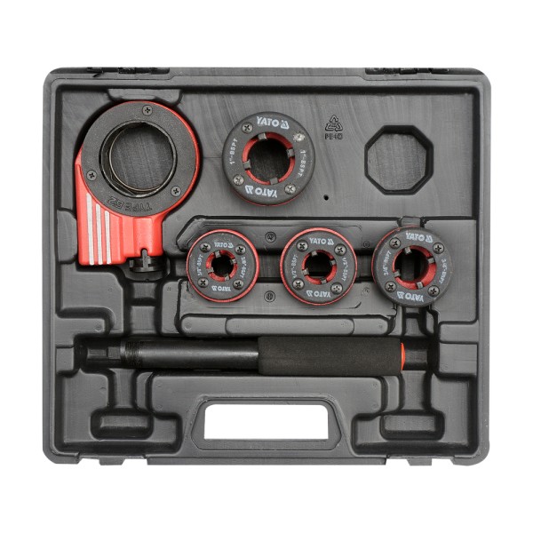 GWINTOWNICA RĘCZNA 3/8''-1'', ZESTAW4 SZT. YT-29001