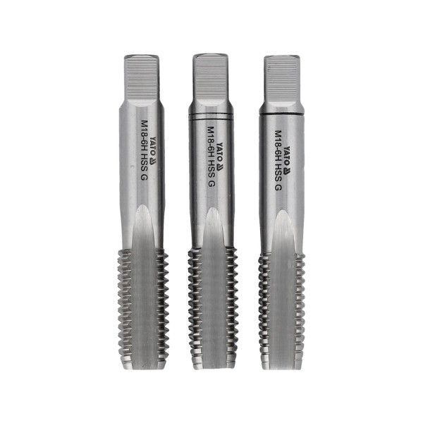 GWINTOWNIK RĘCZNY HSS M2, M18 / 3 SZT. YT-2942