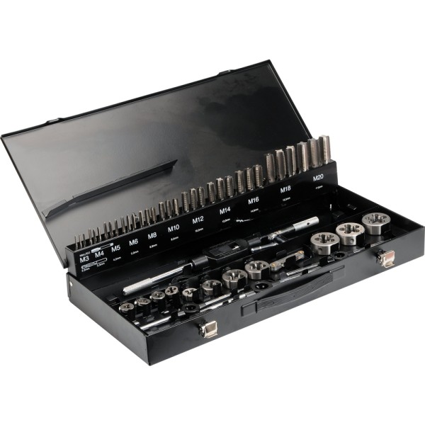 ZESTAW GWINTOWNIKÓW I NARZYNEK M3-M20, 56 CZ YT-2979