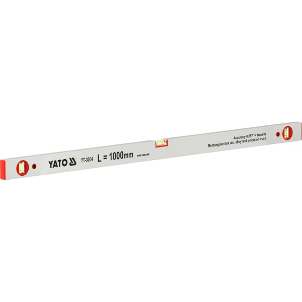 POZIOMNICA ALUMINIOWA, 3 LIBELKI 1000 MM YT-3004