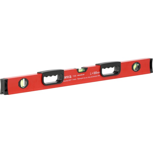 POZIOMNICA ALUMINIOWA, 2 UCHWYTY 800 MM YT-3023