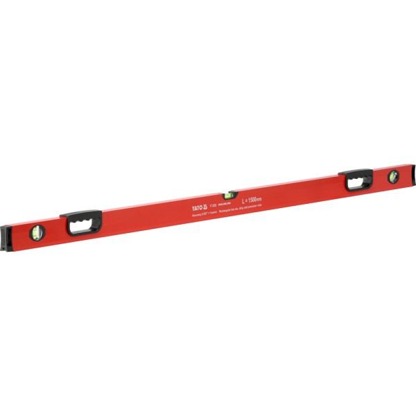 POZIOMNICA ALUMINIOWA, 2 UCHWYTY 1500 MM YT-3026