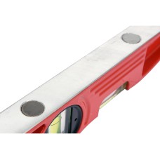 POZIOMNICA TRAPEZOWA 250 MM, KORPUS - ODLEW ALUMINIOWY, DWIE LIBELLE, MAGNESY YT-30370