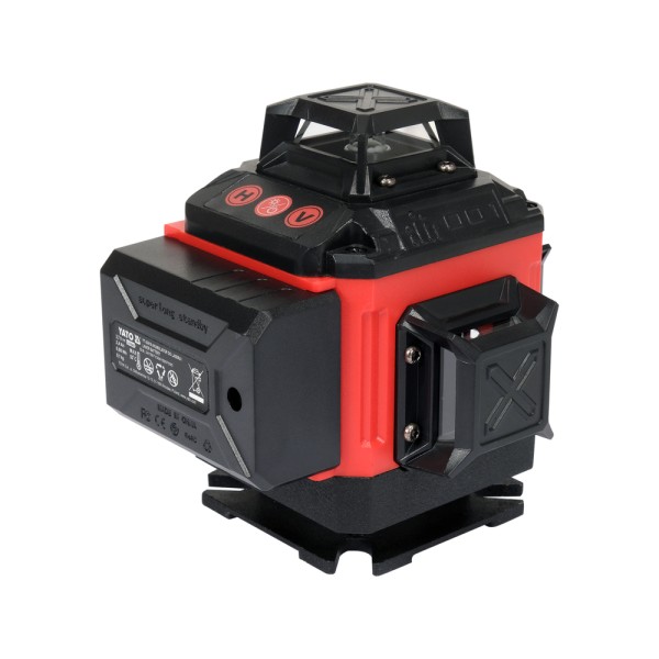 LASER ZIELONY 16 LINIOWY 4D Z AKCSESORIAMI I STATYWEM YT-30415