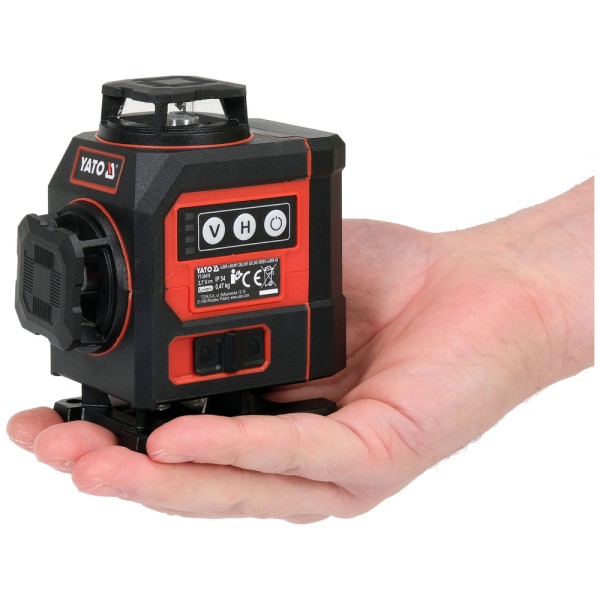 MINI LASER ZIELONY 16 LINIOWY 4D Z AKCSESORIAMI YT-30419