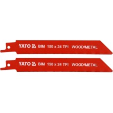 BRZESZCZOTY DO METALU I DREWNA BIM 150 MM 24TPI / 2 SZT. YT-33932