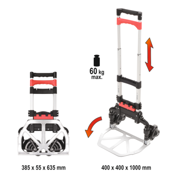 SCHODOWY WÓZEK MAGAZYNOWY 60KG YT-37411