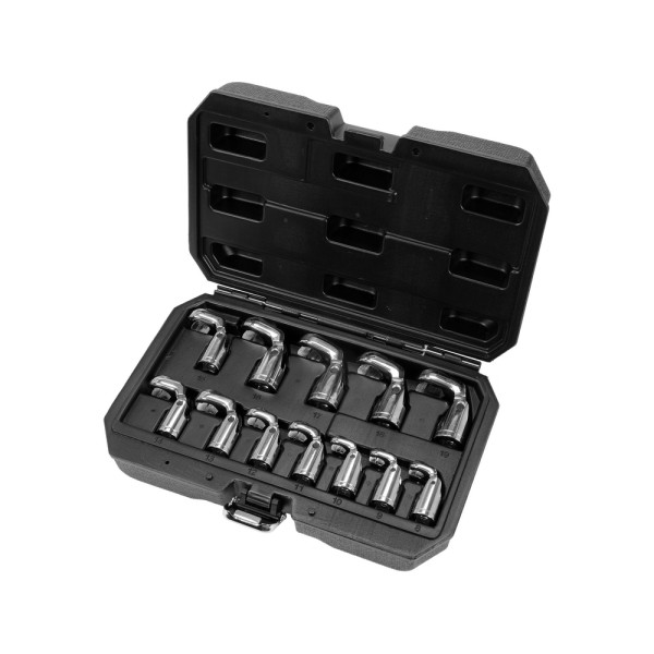 ZESTAW KLUCZY PRZEGUBOWYCH OCZKOWYCH  OTWARTYCH 3/8